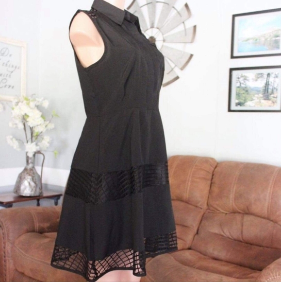 Avon Ciao Bella Black Fit & Flare Dress Medium - Picture 5 of 8
